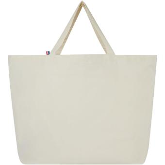 Cannes 200 g/m² Shopper Tragetasche aus recyceltem Material 10L Natur
