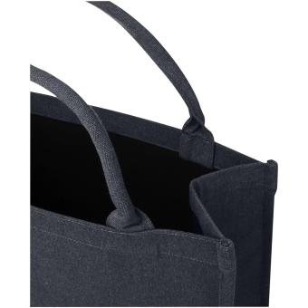 Page 500 g/m² Aware™ recycled book tote bag Jeansblue