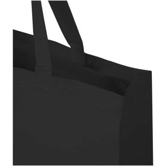 Odessa 220 g/m² Baumwoll Tragetasche aus GRS recycelter Baumwolle 40L Schwarz