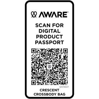 Crescent 500 g/m² Aware™ recycelte Umhängetasche Hafer
