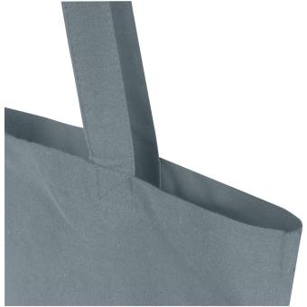 Madras Blend 140 g/m² Tragetasche aus GRS-recycelter Baumwolle 7L Grau