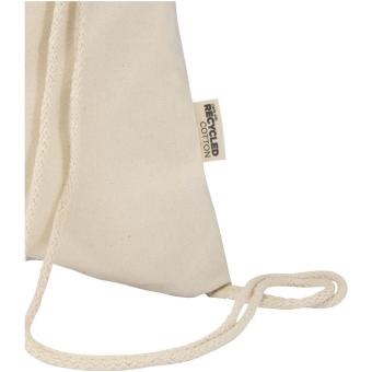 Peru Blend 180 g/m² GRS recycled drawstring bag 5L Nature