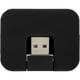 Gaia 4-port USB hub Black