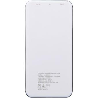 Constant 10.000 mAh wireless power bank with LED White