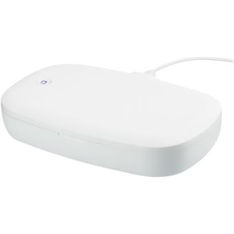Capsule UV Smartphone Sterilisator mit kabellosem 5 W Ladepad Weiß