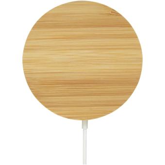 Atra 10W bamboo magnetic wireless charging pad Fawn