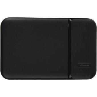 Loop 5000 mAh recycled plastic power bank Black