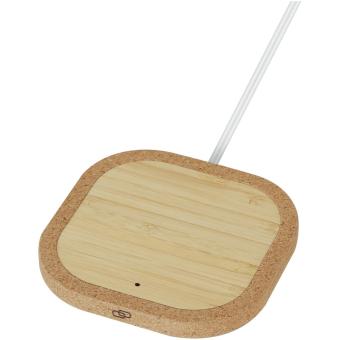 Cerris 15W cork wireless charging pad Nature