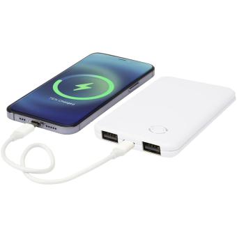 Slender 4000 mAh flache Dual Powerbank Weiß