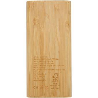 Tulda 10.000 mAh bamboo power bank Nature