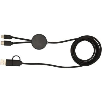 Citala 150 cm 5-in-1 Kabel aus recyceltem Kunststoff für Datenübertragung und 27W Schnellladung Schwarz