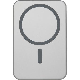 Avis 5000 mAh RCS recycled aluminium magnetic power bank Silver