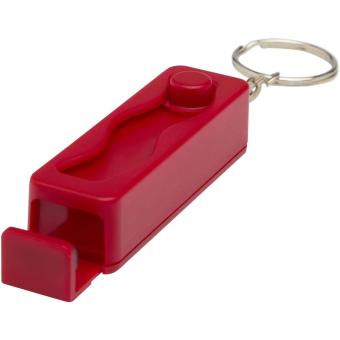 Aggia recycled plastic phone stand with fidget toy Red