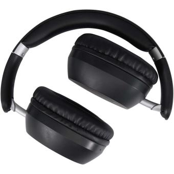 Hoggar recycled plastic over-ear foldeable ANC and ENC headphones Black