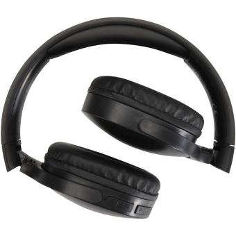 Ancha recycled plastic over-ear wireless Bluetooth headset Black