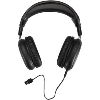 Alzir recycled plastic over-ear wireless Bluetooth headset Black