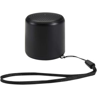 Velkis 3 W Bluetooth® Lautsprecher aus recyceltem Kunststoff Schwarz