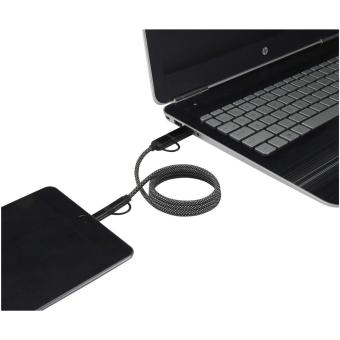 SMART 65 W, 100 cm, RCS-zertifiziertes magnetisches 5-in-1-Ladekabel Schwarz