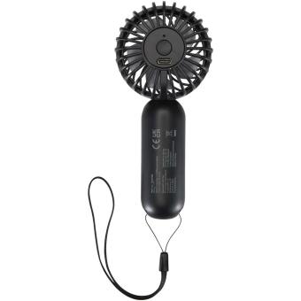 Aervia Tragbarer Ventilator aus recyceltem Kunststoff Schwarz