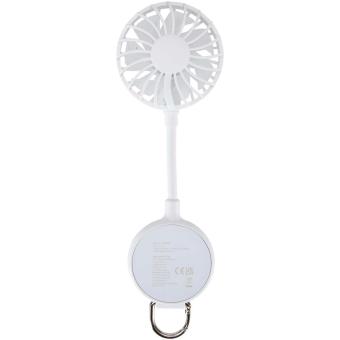 Ventio Magnetischer, tragbarer Ventilator aus recyceltem Kunststoff Weiß