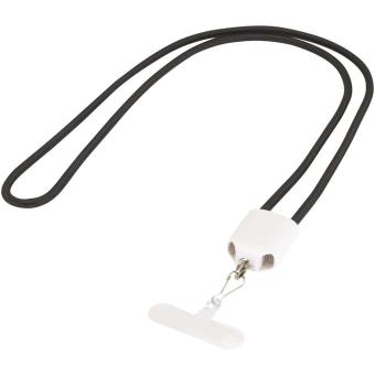 Ion 65W 5-in-1 recycled plastic lanyard charging cable White