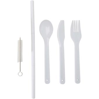 Runa Besteckset mit Bambusdeckel Dunkles Blei