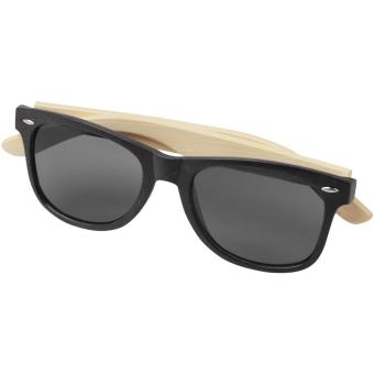 Sun Ray Bambus Sonnenbrille Schwarz