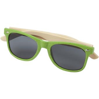 Sun Ray bamboo sunglasses Lime green