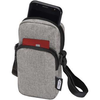 Ross GRS recycled phone pouch Heather smoke