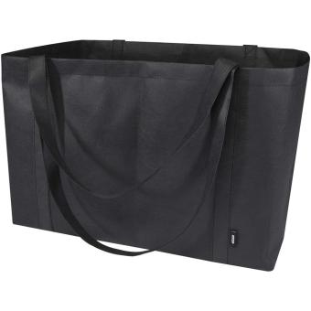 Jumbo Extra große Tragetasche aus recyceltem GRS Non Woven 65 L Schwarz