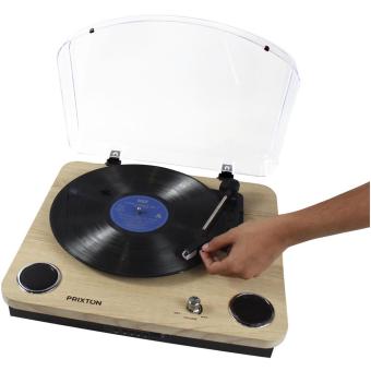 Prixton Marconi vinyl player Holz