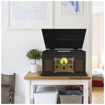 Prixton Century Vinyl Plattenspieler und Musikplayer Schwarz