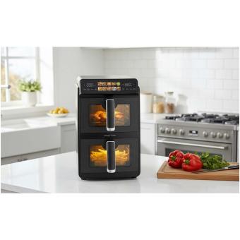 Prixton Cook Organics 10L vertikale Heißluftfritteuse Schwarz