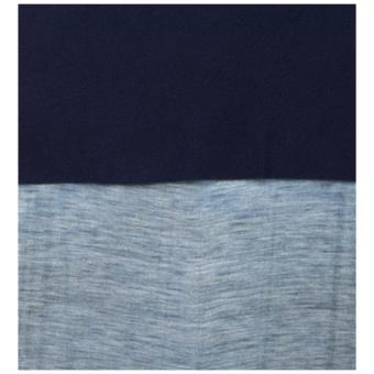 Lara sublimation multi-scarf with fleece layer and hems Navy