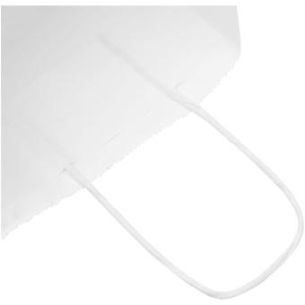 Kraft 80 g/m2 paper bag with twisted handles - small White