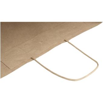Kraft 80–90 g/m² Papiertasche mit Kordelgriffen – 32 × 17 × 39 cm Natur
