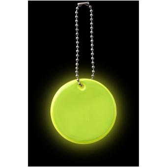 RFX™ H-16 Reflektierender, kleiner, runder Anhänger Neongelb