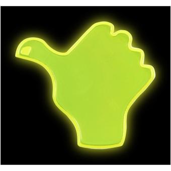 RFX™ S-12 thumb reflective PVC sticker Neon yellow