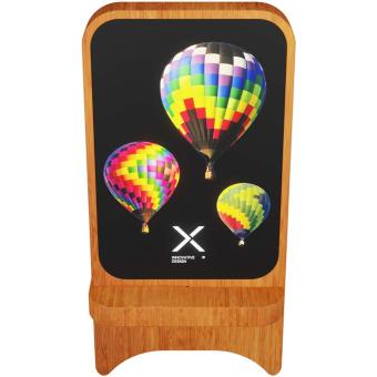 SCX.design W16 15W light-up wireless wooden stand Bamboo