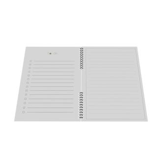 EcoNotebook NA5 wiederverwendbares Notizbuch mit Standardcover Weiß
