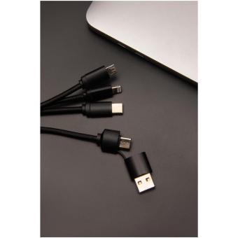 SCX.design C13 20W 5-in-1 charging cable Black