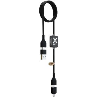 SCX.design C32 60W Ladekabel mit Schalter und Leuchtlogo Schwarz