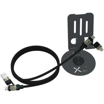 SCX.design O34 360° Smartphonehalterung mit 240W 4 in 1 Ladekabel Silbergrau