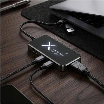SCX.design H22 7-in-1 USB hub Black