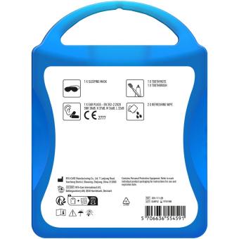 MyKit Flugzeug Reiseset Transparent blau