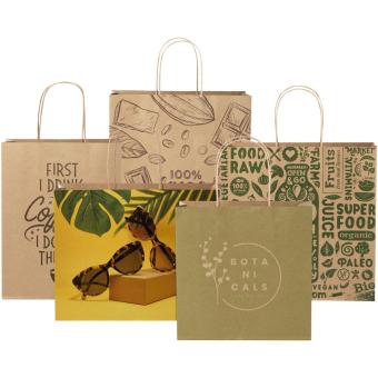 Kraft 120 g/m2 paper bag with twisted handles - small Nature