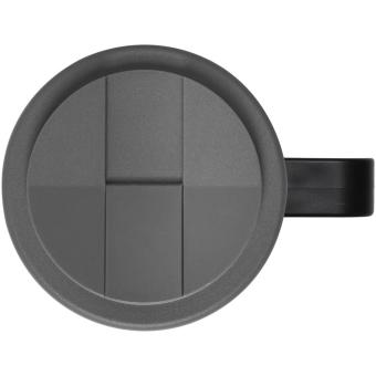 Brite-Americano® Grande 350 ml mug with spill-proof lid Black/silver