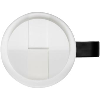 Brite-Americano® Grande 350 ml mug with spill-proof lid Black/white