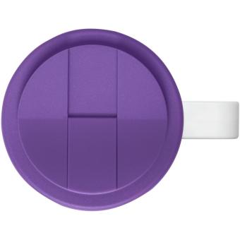 Brite-Americano® Grande 350 ml mug with spill-proof lid White/purple