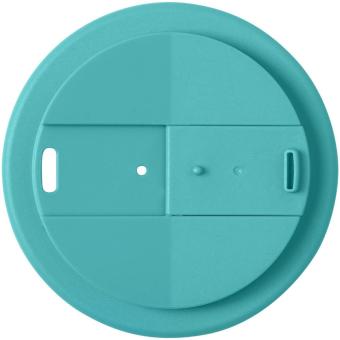 Americano® Eco 350 ml recycelter Becher mit auslaufsicherem Deckel Aquamarinblau